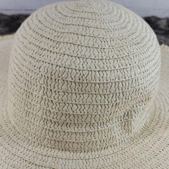 Ladies Summer Floppy foldable‎ Brim Straw Sun hat - Picture 4 of 5